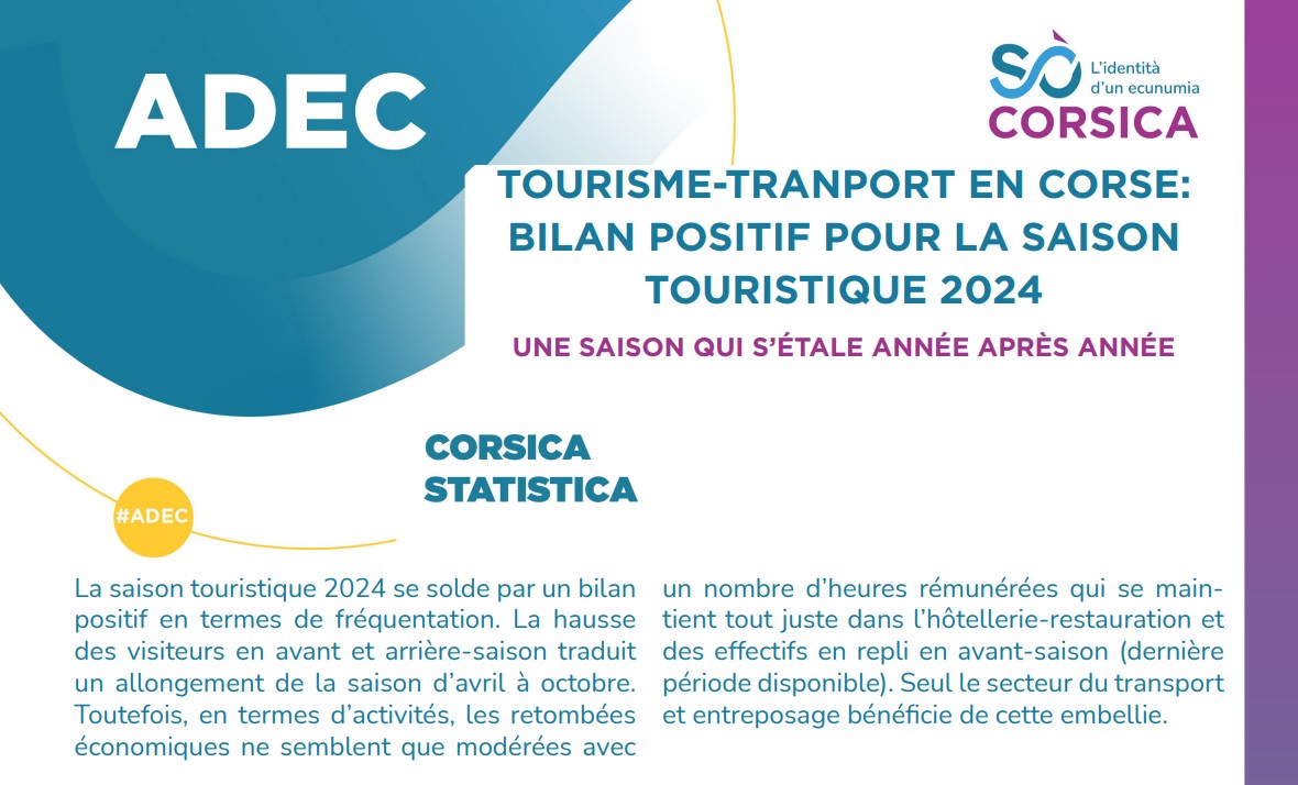 Tourisme-Transport en Corse : Bilan positif pour la saison touristique 2024